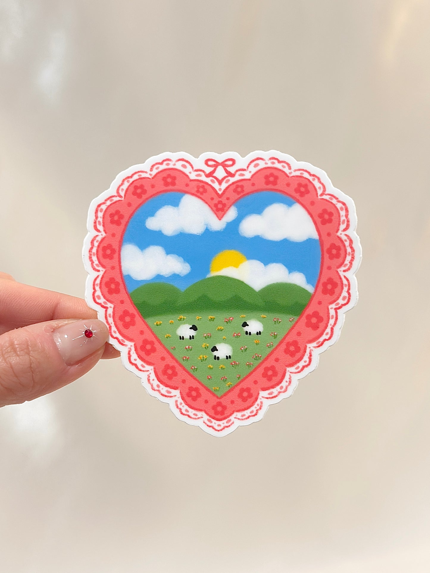 Heartfelt Meadow Sticker