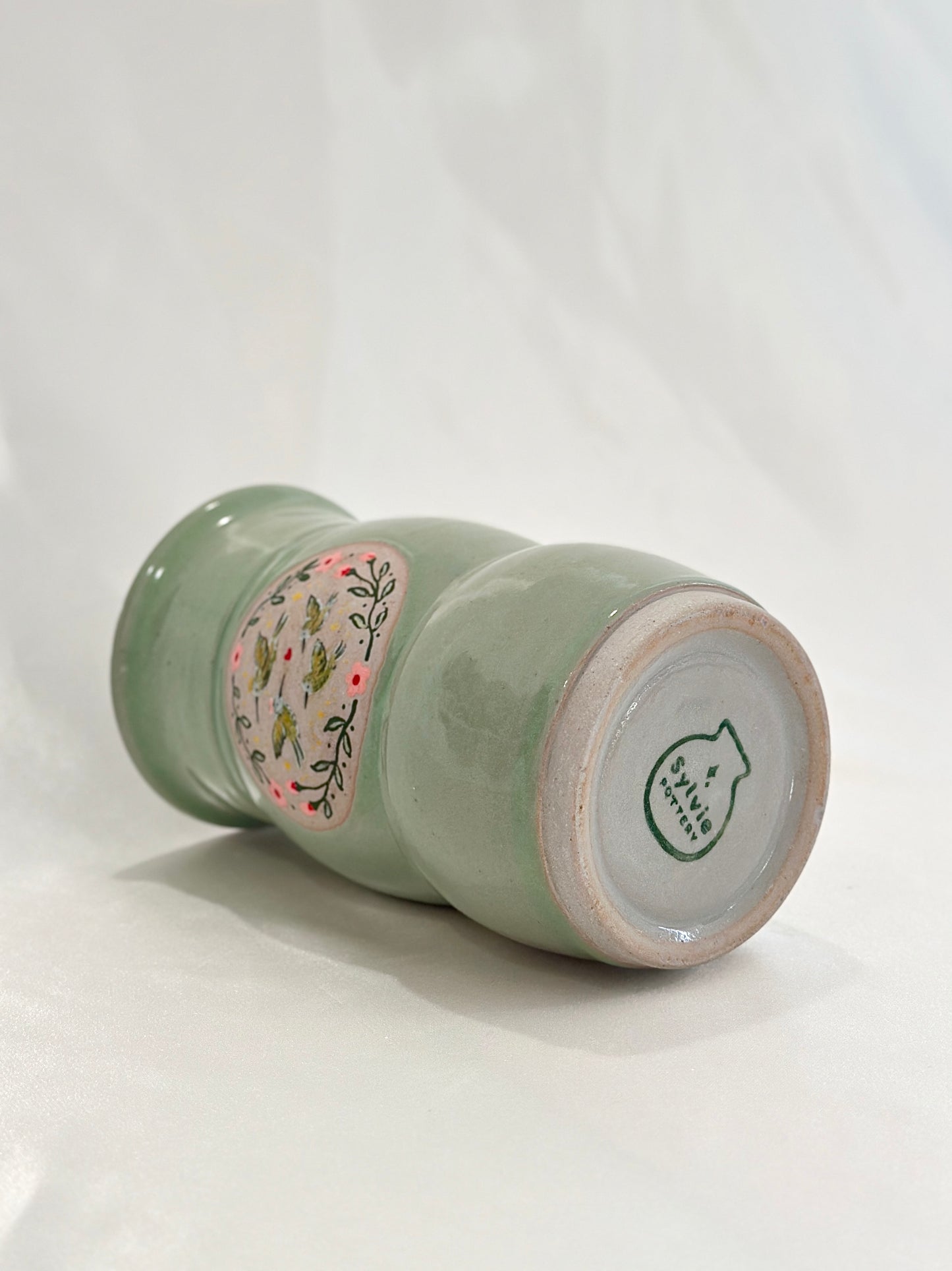 Hummingbird Family Vase