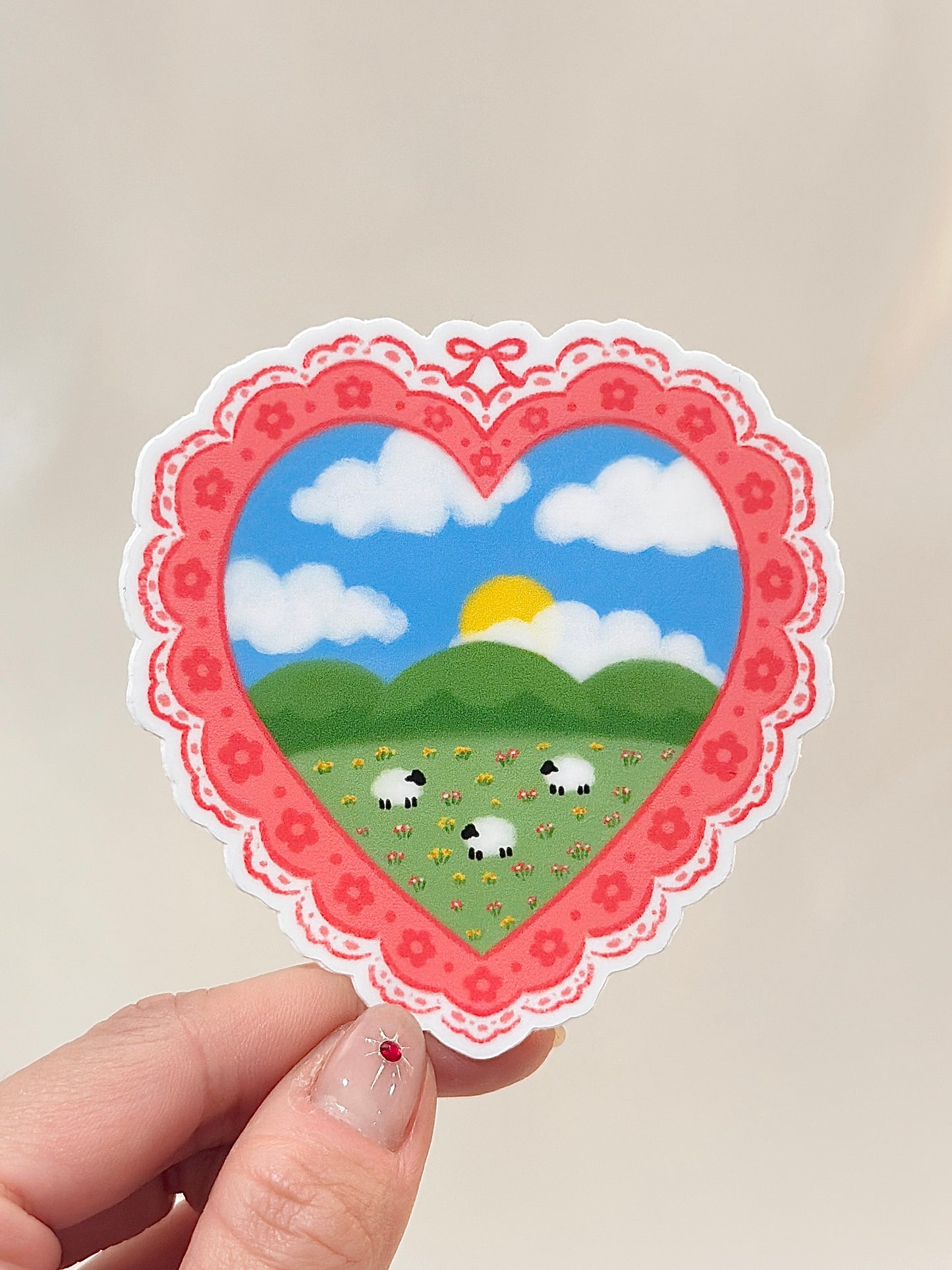 Heartfelt Meadow Sticker
