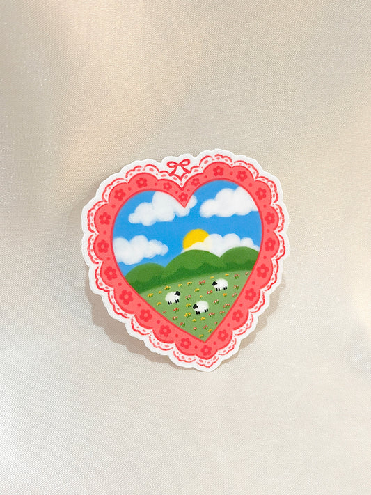 Heartfelt Meadow Sticker