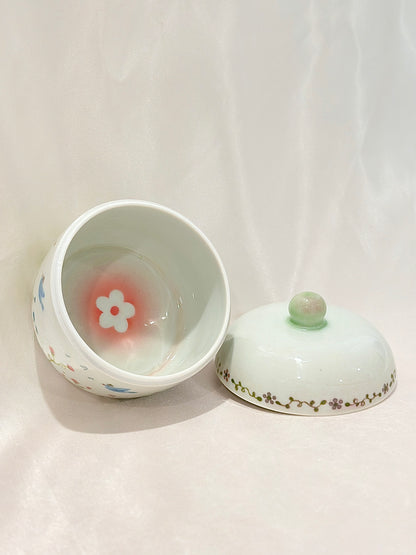 Bluebird Blooms Trinket Box