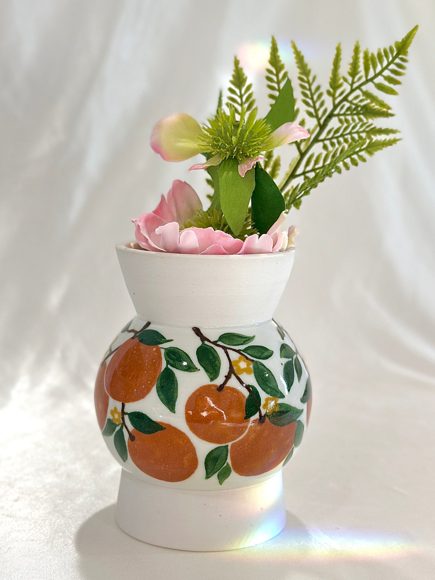 Orange Plant Vase