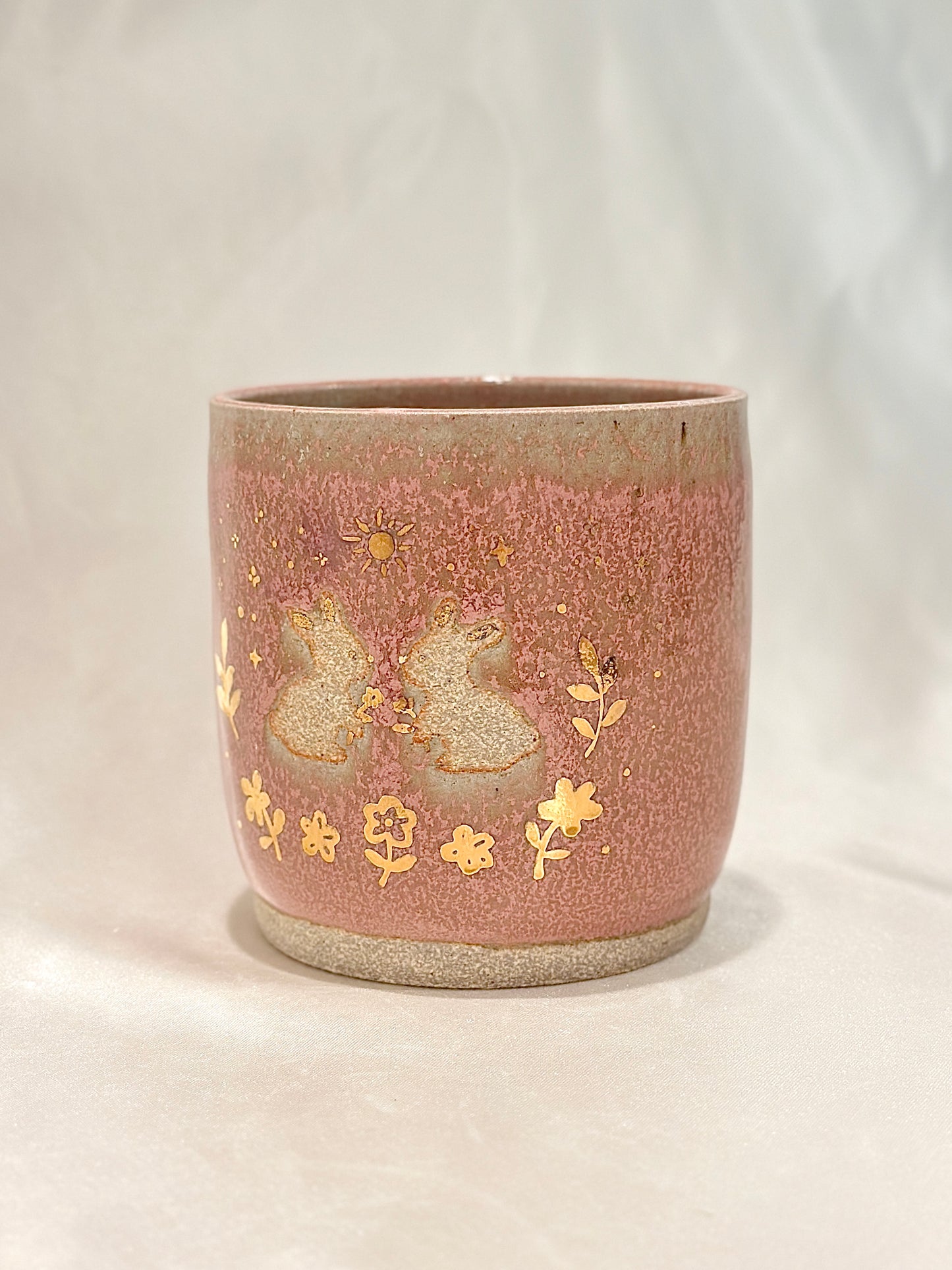 Rosy Golden Bunny Planter