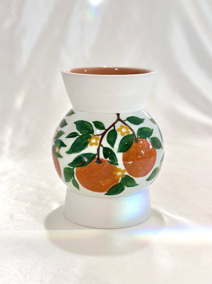 Orange Plant Vase