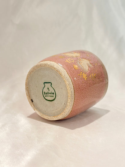 Rosy Golden Bunny Planter