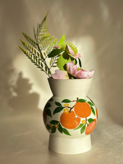 Orange Plant Vase