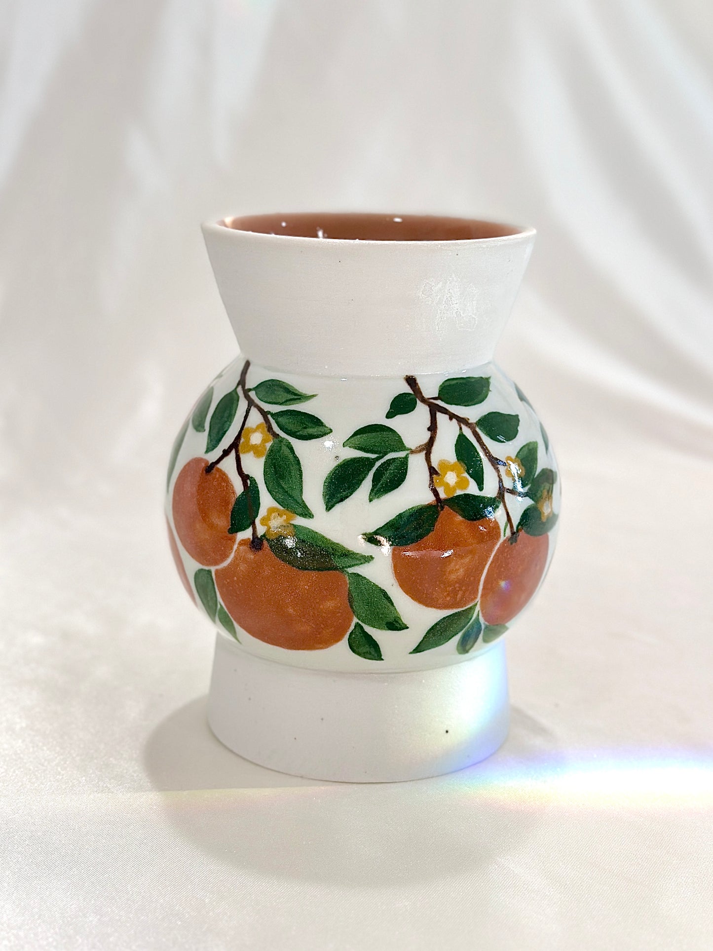 Orange Plant Vase