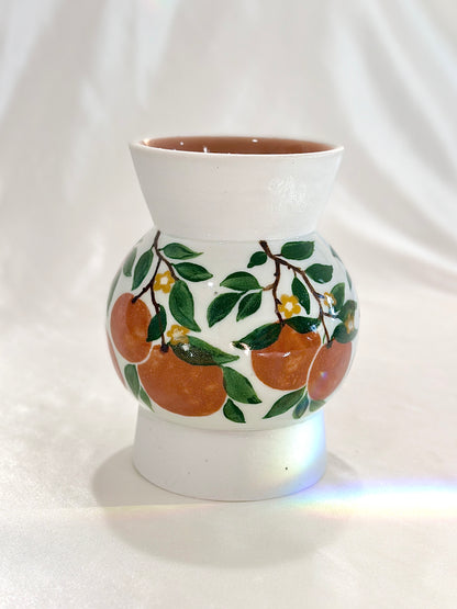 Orange Plant Vase