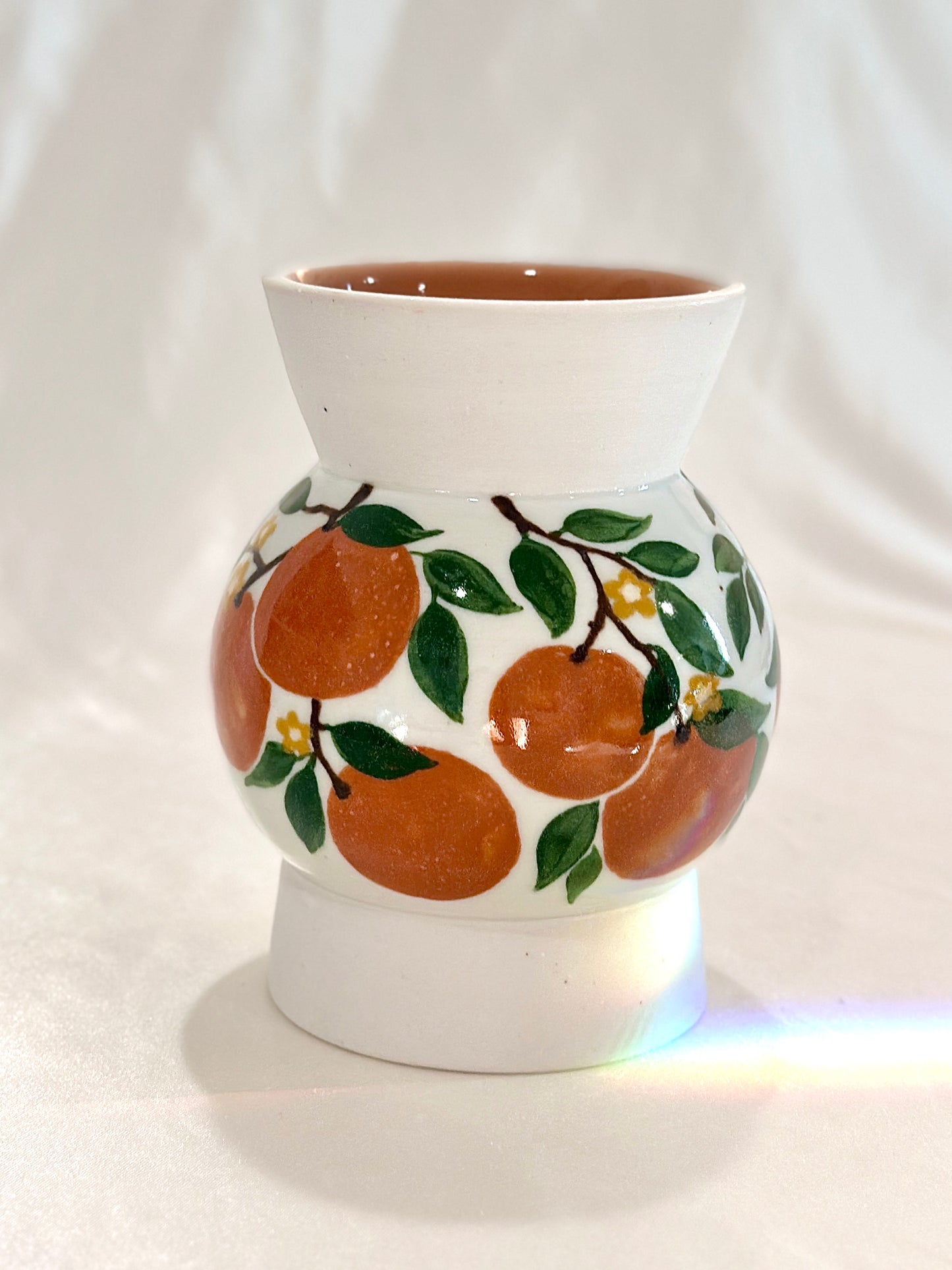 Orange Plant Vase