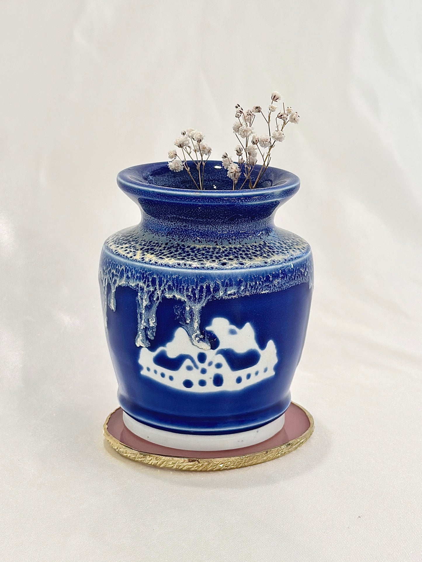 Midnight Snow City Vase
