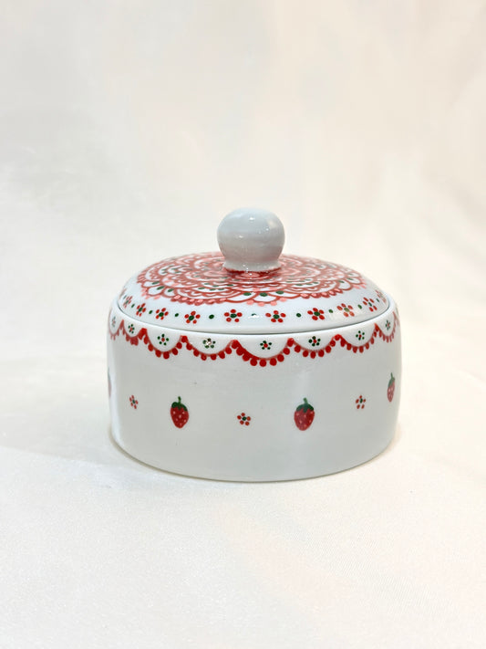 Strawberry Mandala Trinket Box