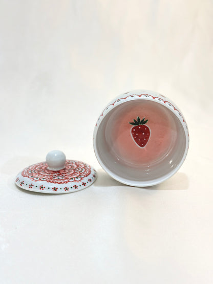 Strawberry Mandala Trinket Box